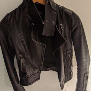 Mackage Kenya Leather Jacket Black XXS